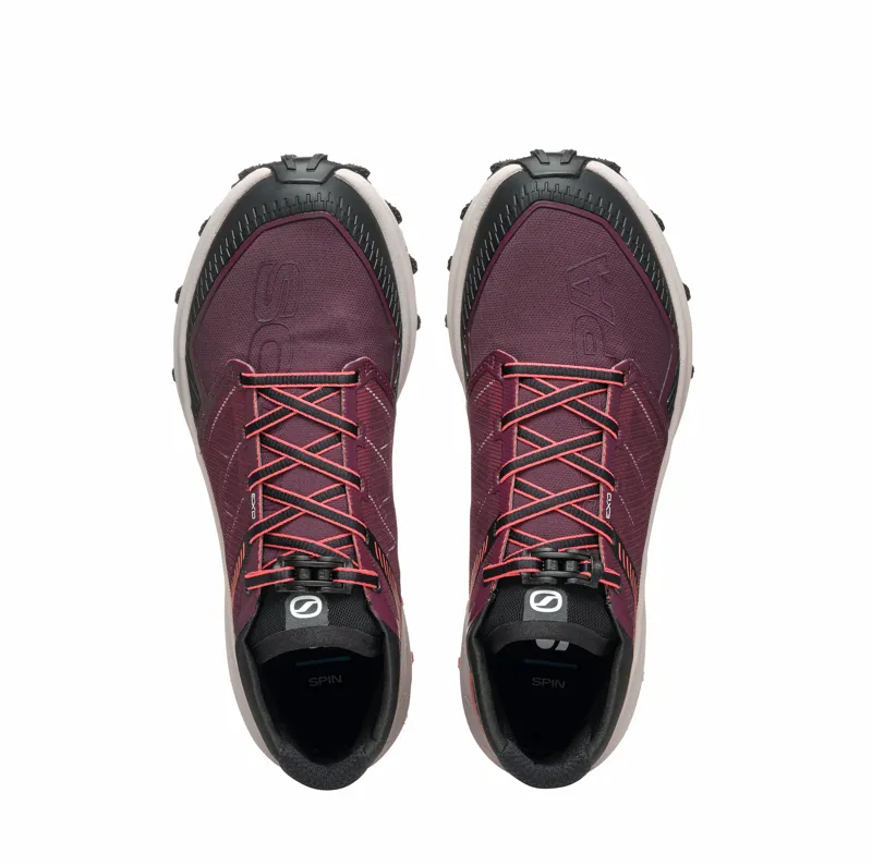 Scarpa Spin ST Women's Fell Running Shoe in Russet Brown/Coral-2